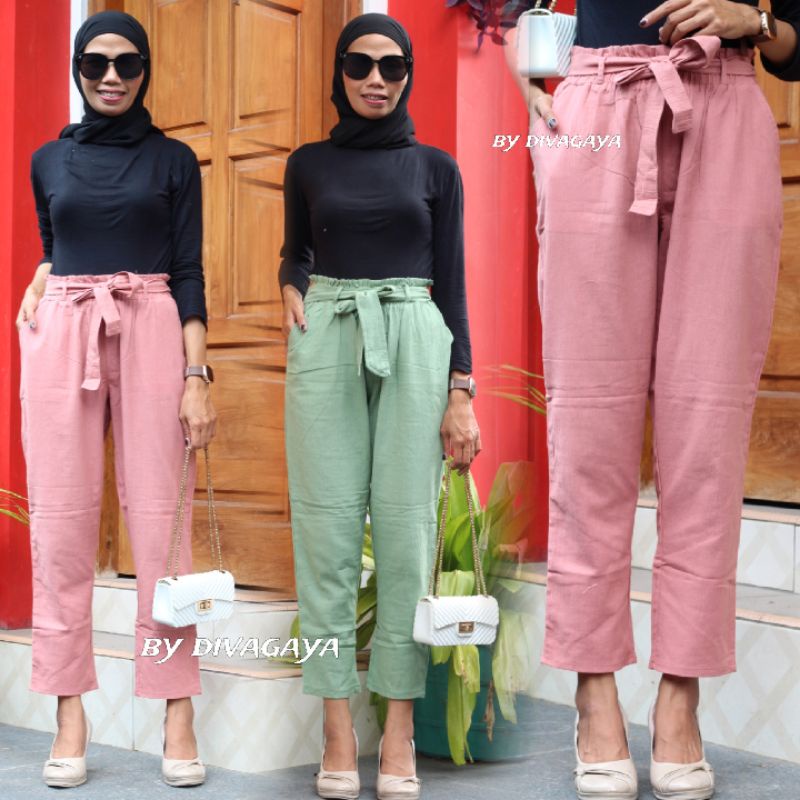 CELANA BAGGY PANTS TERBARU + BELT TALI