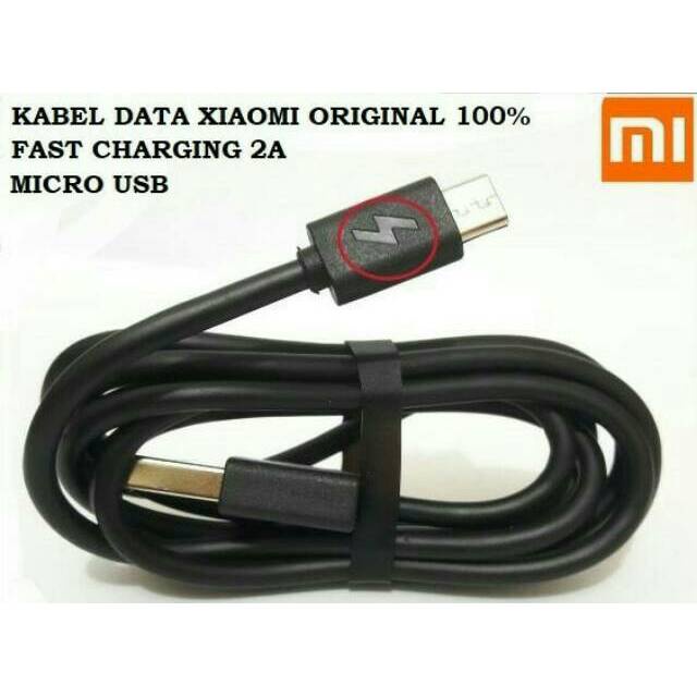 Kabel Kabel Data Charger Micro USB Xiaomi Original 2A Fast Charging Original!