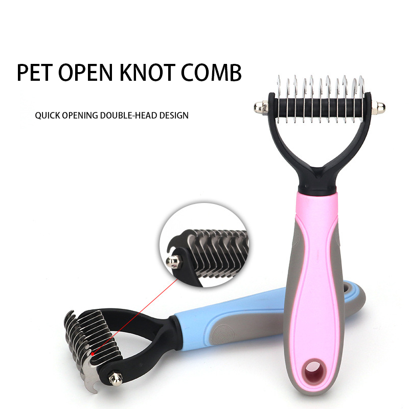 Sisir Grooming Bahan Stainless Steel Untuk Anjing / Kucing