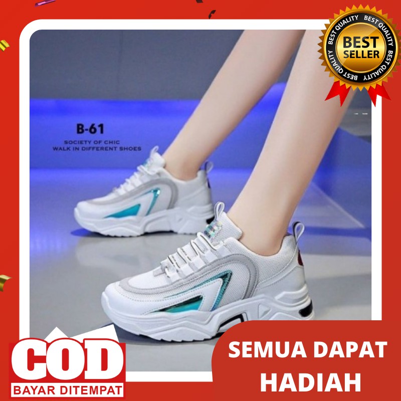 Sepatu Wanita Sneakers Murah Import Kekinian Fashion Korea Seneakr Cewek Cewe Casual Sneaker Kets