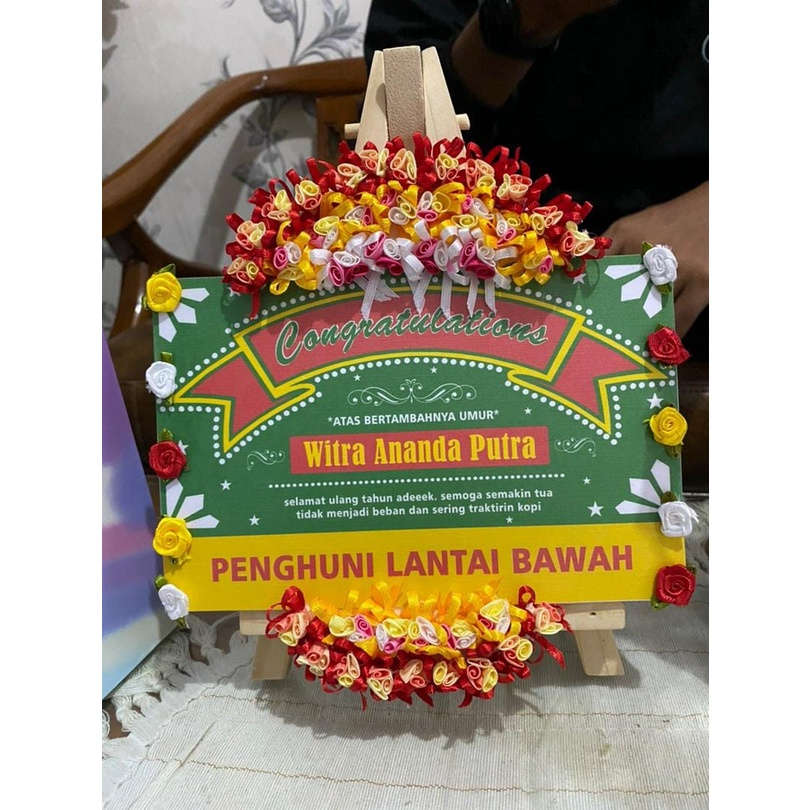 

PAPAN BUNGA MINI (Fully Customize) / Hadiah Wisuda / Kado Ulang Tahun Unik / Kado Anniversary