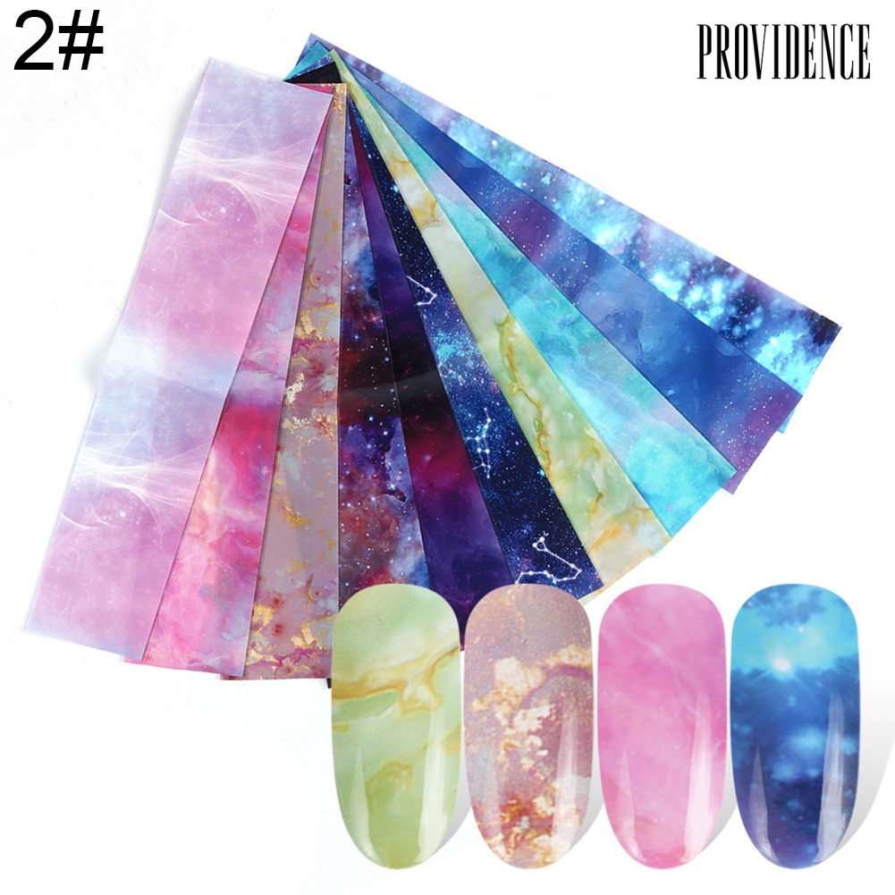 Providence DIY Star Night Sky Adhesive Nail Art Sticker Transfer Paper Decal Manicure Decor