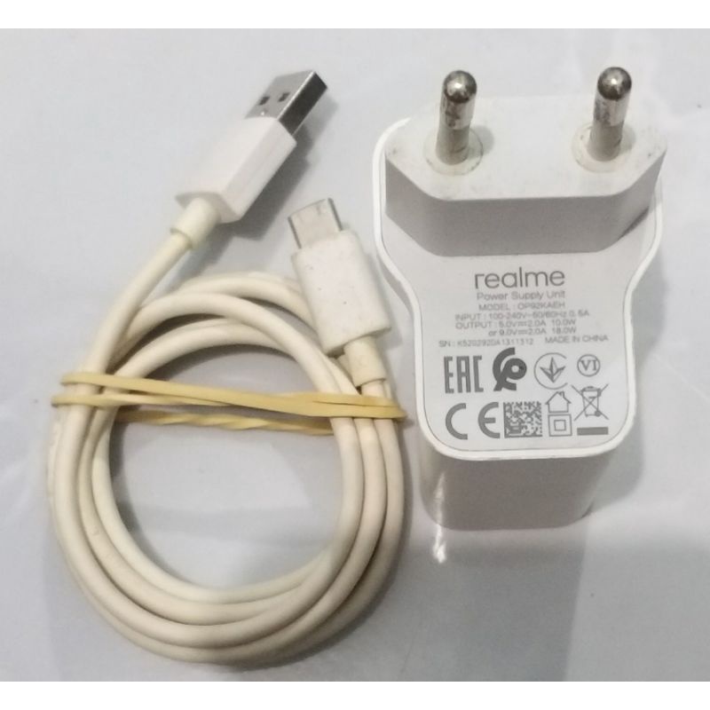 Charger ori Realme C15 18watt fast charging