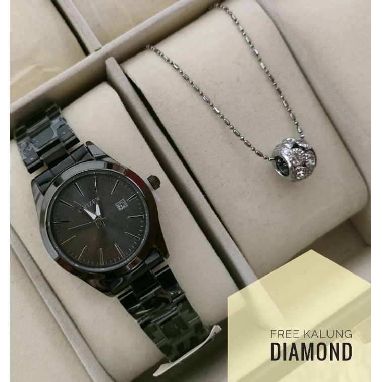 BISA COD✅Jam Tangan ALBA Anti Air Paket Kalung Titanium-R3