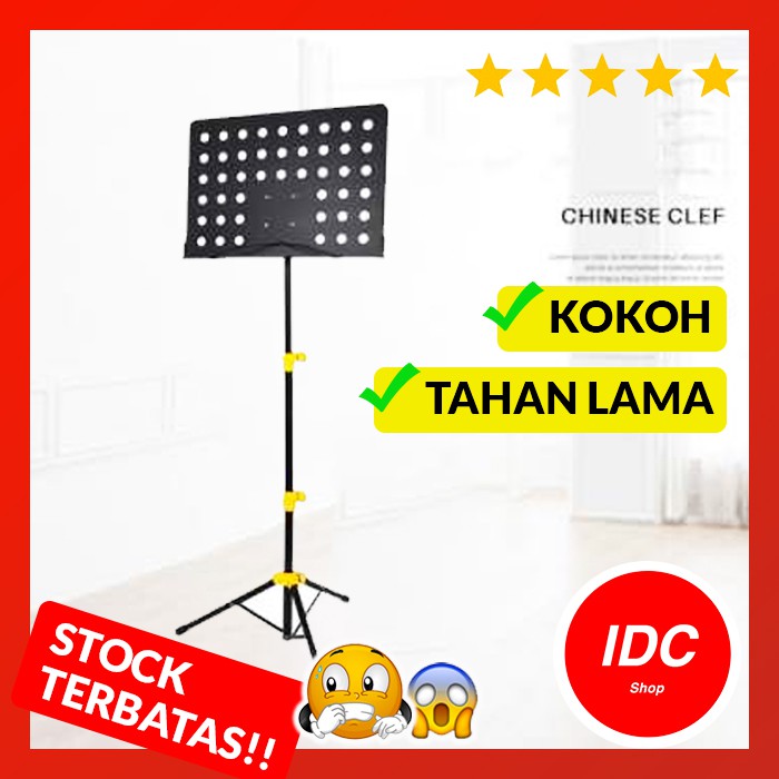 STAND PARTITUR PORTABLE BESAR UNTUK MC, MIMBAR GEREJA, WEDDING SINGER, PEMUSIK ORCHESTRA