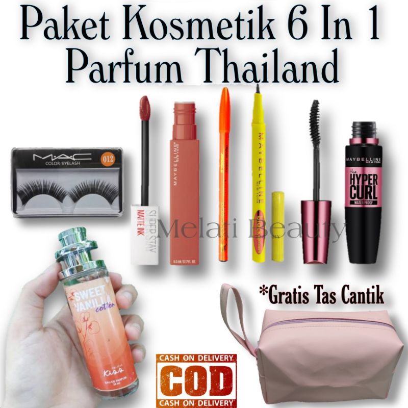 Paket Kosmetik 6 In 1 Parfum Thailand / Paket Kosmetik / Kosmetik / Paket Kecantikan / Kecantikan / Kosmetik Murah / Parfum Thailand / Make Up Wanita