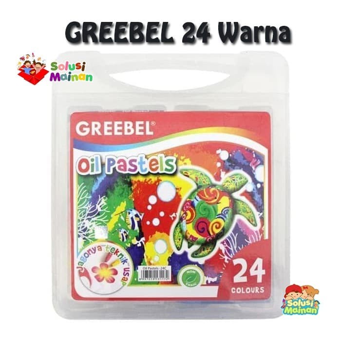 

Greebel Crayon Oil Pastels 24 warna Krayon Alat Mewarnai Menggambar