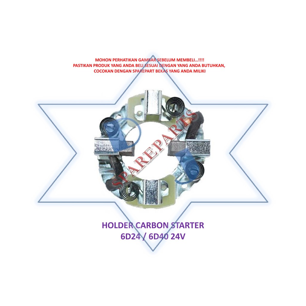 HOLDER CARBON STARTER 6D24 6D40