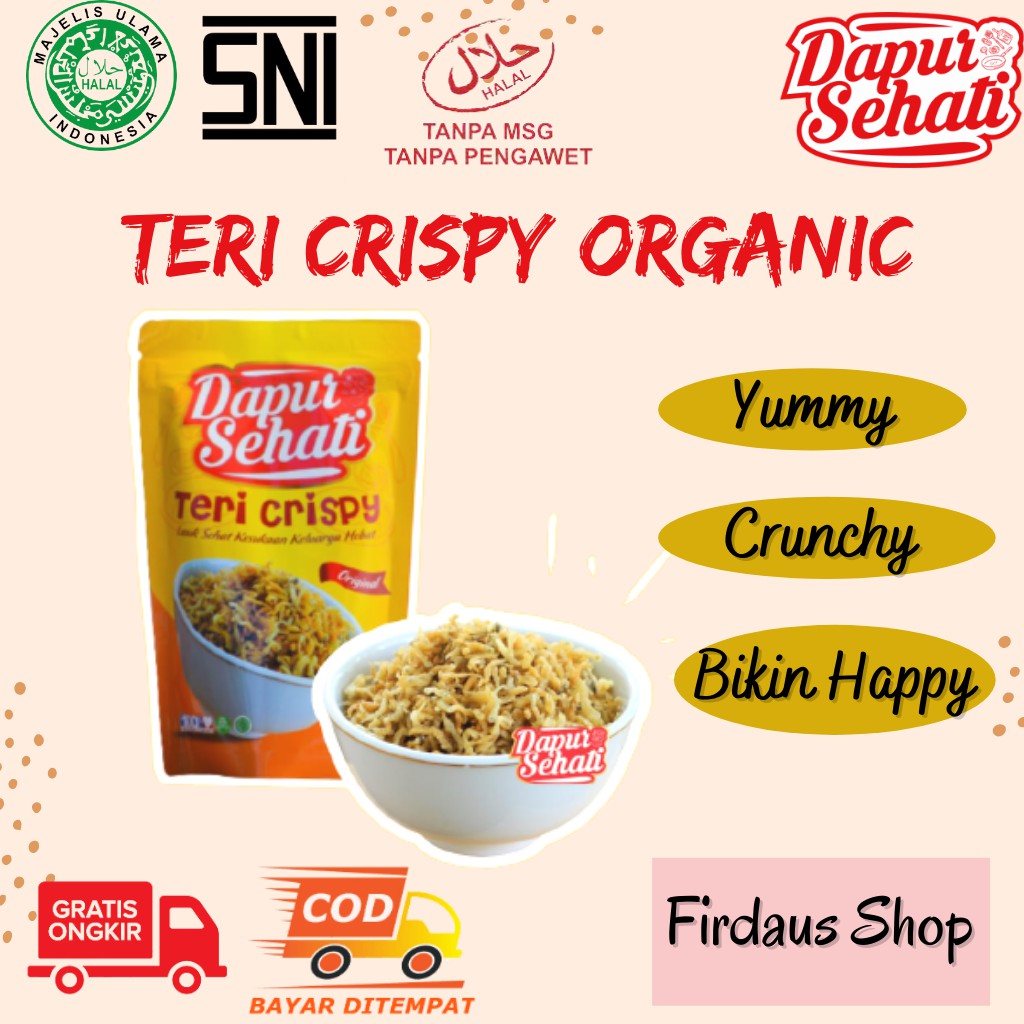 

TERI CRISPY/ TERI NASI/ TERI MEDAN/IKAN TERI/ TERI NASI CRISPY DAPUR SEHATI