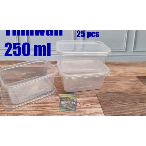 ♞ Thinwall 250ml/Box Kotak Plastik/Kotak Plastik/Plastik Container Box ℗