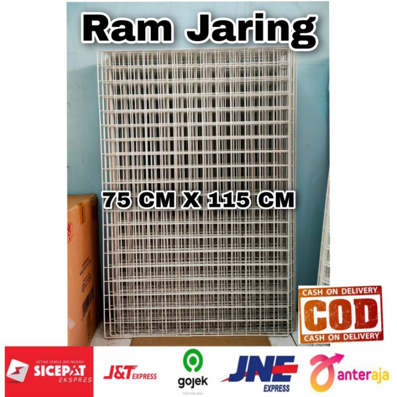 Jaring RAM Dinding/Hijang Hiasan/Wire Grid/Wall Grid 75 x 115 CM | Gantungan Accesories Dan Masker