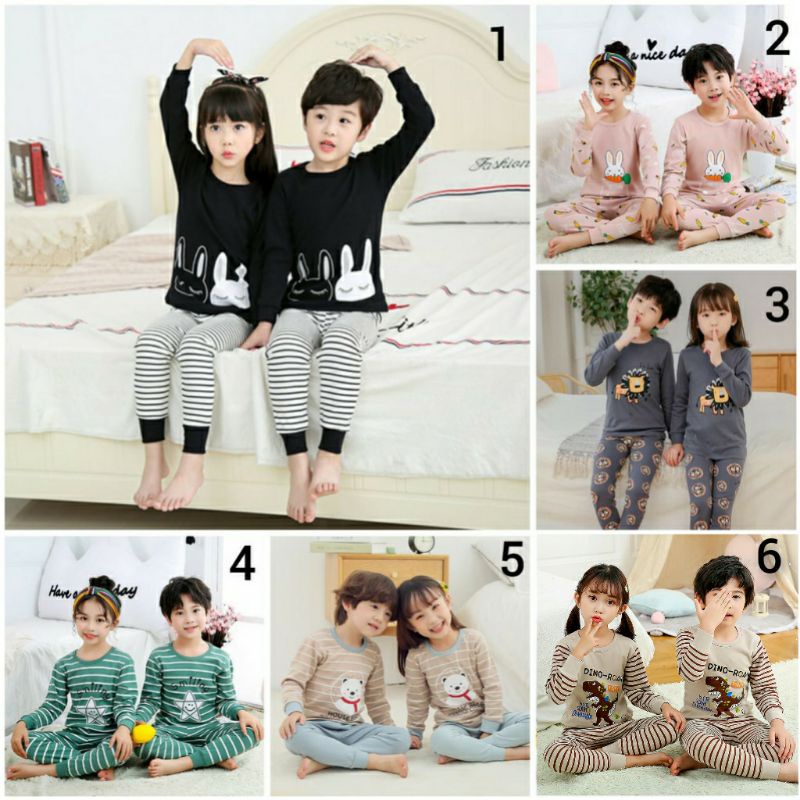 Couple Pajamas/Piyama Anak/Piyama Pasangan Anak