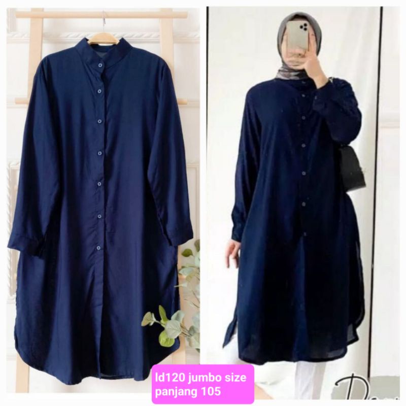 TUNIK JUMBO/DORPI TUNIK/ATASAN JUMBO/ATASAN WANITA/TUNIK WANITA/TUNIK HIJAB/TUNIK MUSLIM/TUNIK BIG SIZE/LD120 JUMBO/BUSUI&amp;BUMIL/COD!!!