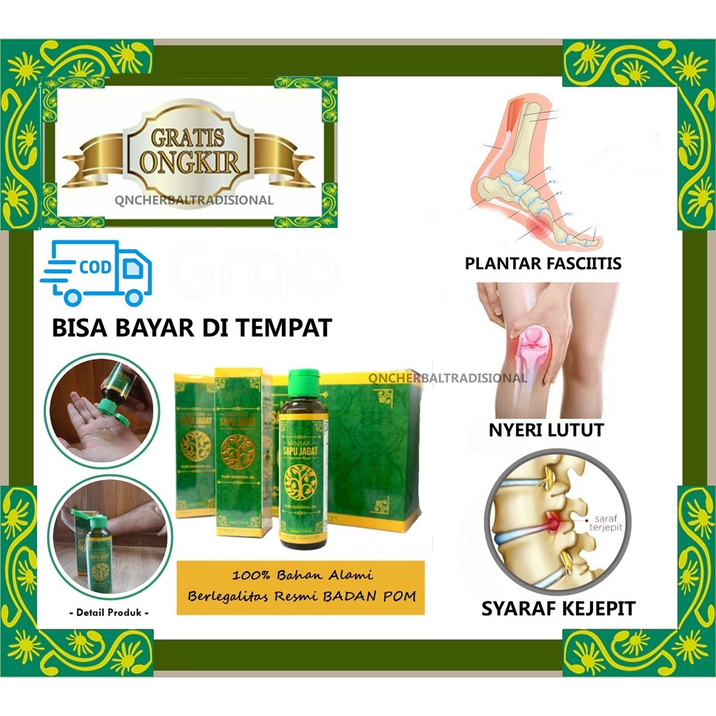 Minyak Sapu Jagat 110ml Minyak Balur Gosok Urut Pijat Keseleo, Nyeri Sendi, Nyeri Otot, Kaki Bengkak