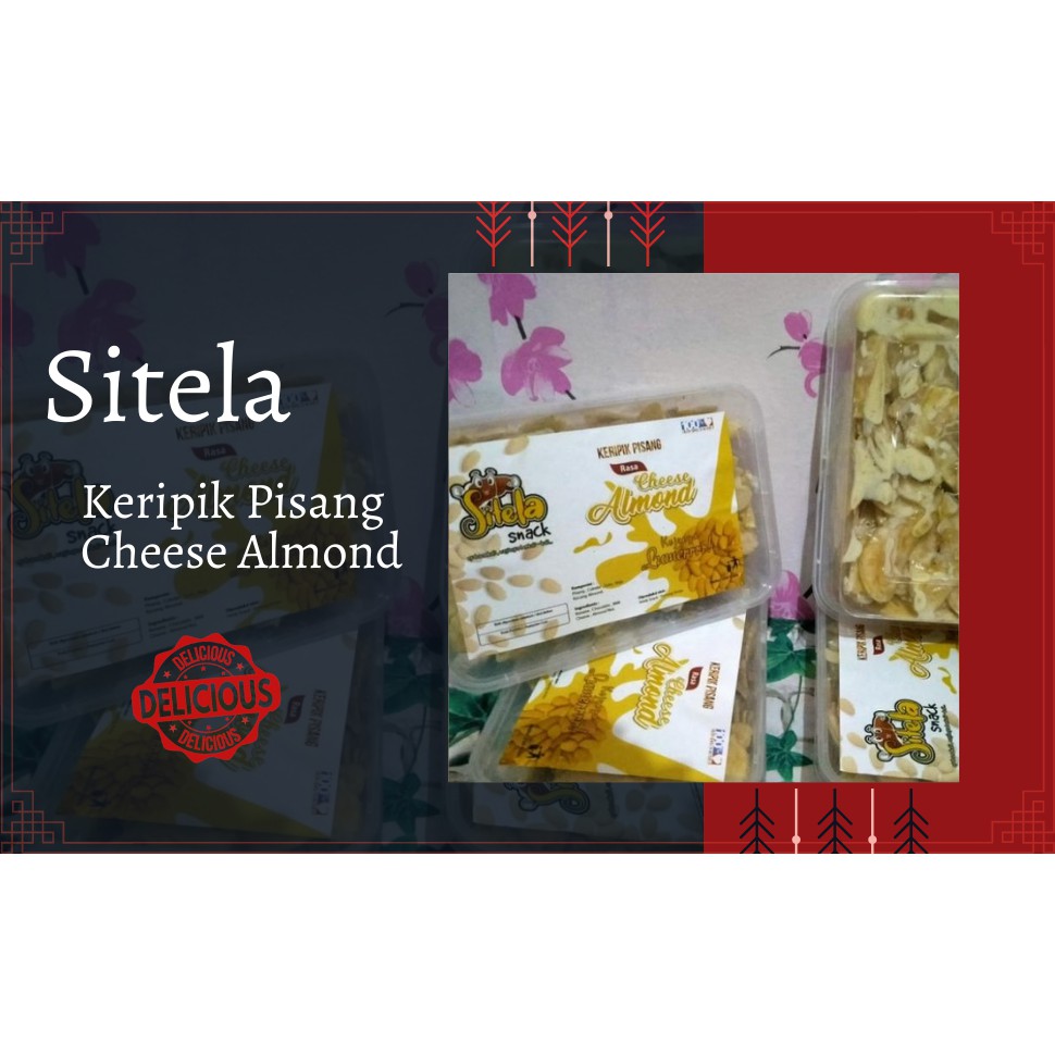 

Sitela Keripik Pisang Lumer Cheese Almond/Sitela Cheese Almond/Keripik Pisang Murah/Pisang Manis