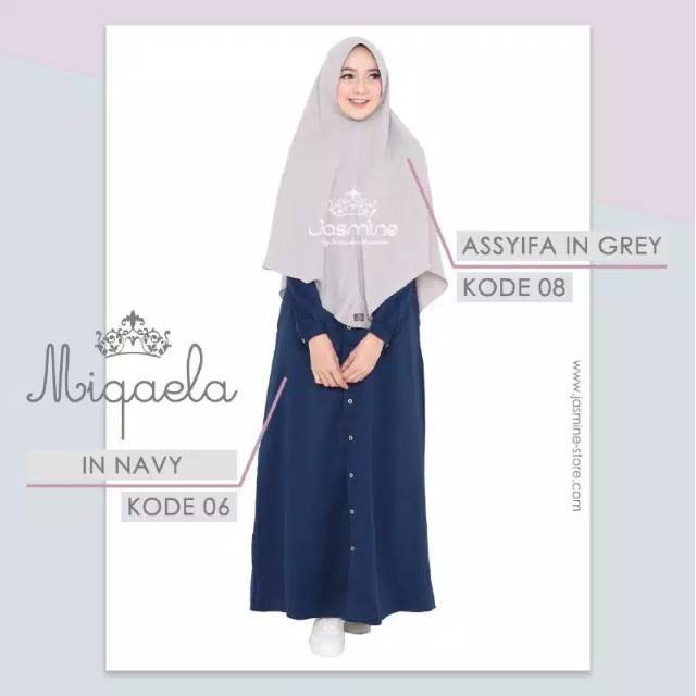 Miqaela jasmine dress gamis hijab