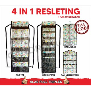 Rak gantung set 4in1 RAK TAS SEPATU JILBAB UNDERWEAR Rak gantung set 4in1 RAK TAS SEPATU JILBAB UNDERWEAR