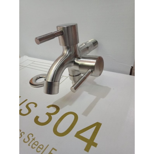 Kran cabang stainless 304 / Kran tembok cabang / Kran hand shower