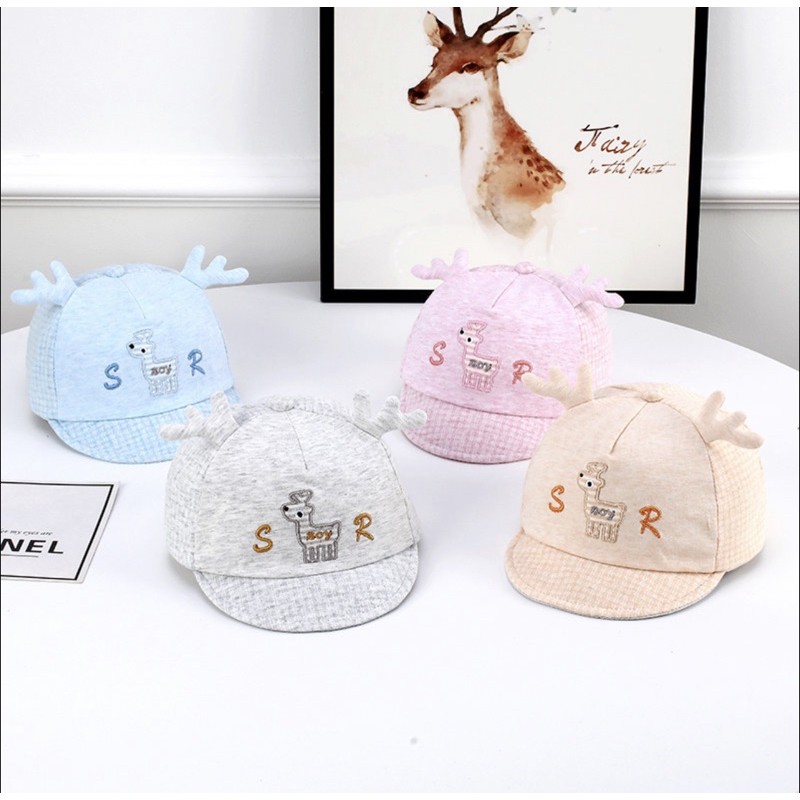 Topi Baseball Anak Bayi Laki Laki / Perempuan Kecil Lucu Warna Pastel