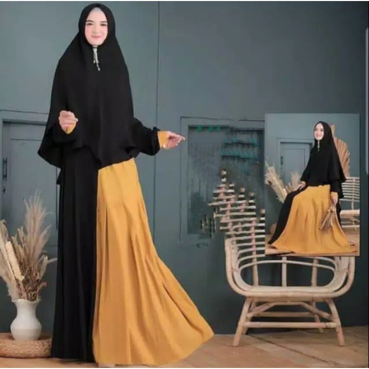 Baju muslim Shelika Syar'i + khimar