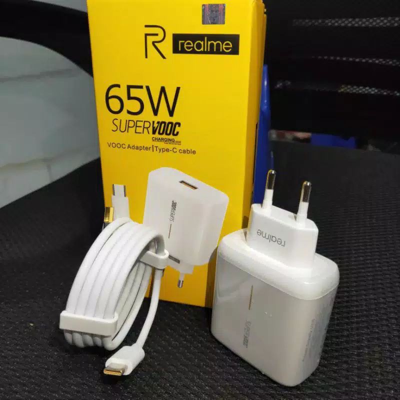 CHARGER REALME SUPER VOOC 65W TYPE-C ORIGINAL 100%