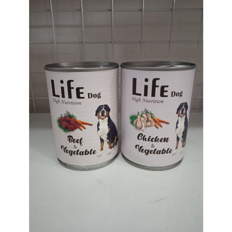 Life Dog Kaleng All Variant 375gr | Wet food Basah Anjing Promo