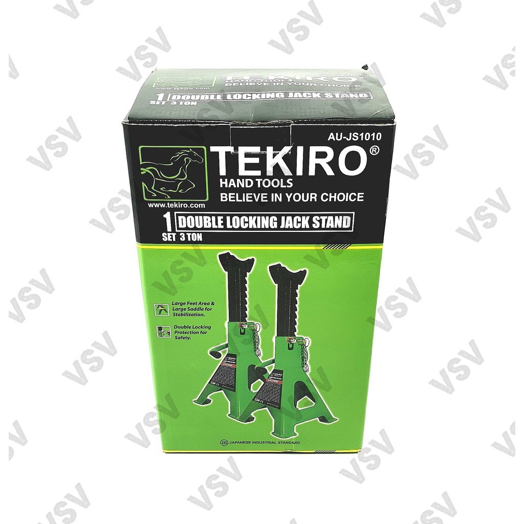 TEKIRO JACK STAND 3 Ton Tekiro Double Locking Jack stand 3T Tekiro