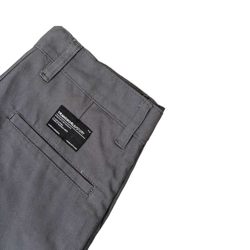 Transworld Celana Panjang Chino Selvedge Legular Fit Grey