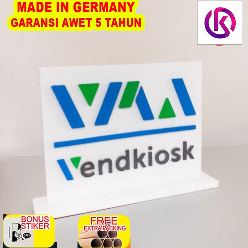 

Promo Standing Acrylic Sign Custom 12x15 | Standing Sign | Logo Signage