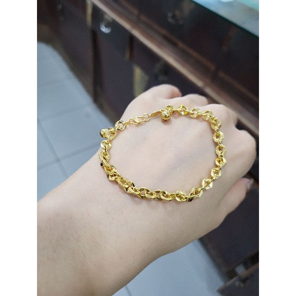 Gelang Tangan emas asli kadar 16k