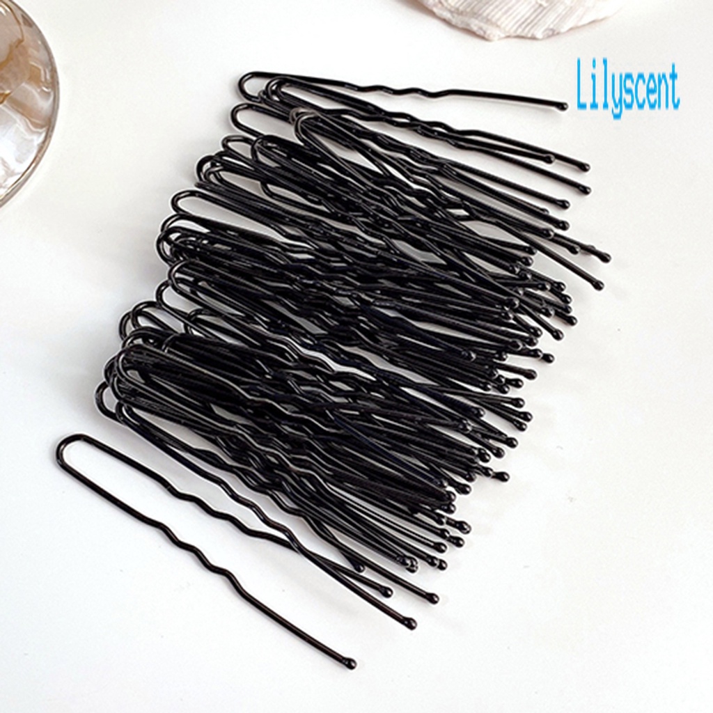 100pcs / Set Jepit Rambut Bentuk U Bahan Logam Untuk Dekorasi