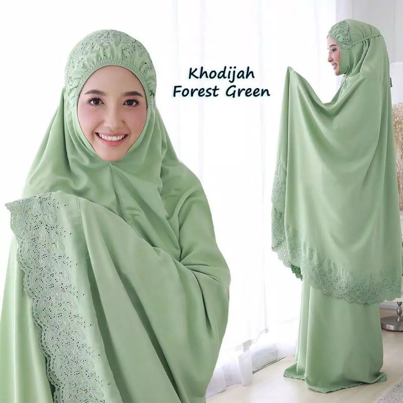 [COD] Mukena Dewasa Renda Khadijah Jumbo Free Tas