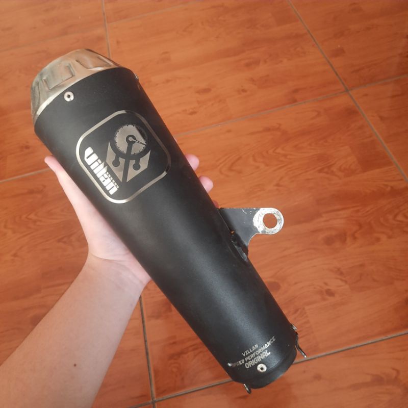 silincer knalpot villan pro 2 black original mirip arrow pro race