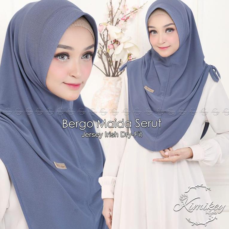 {Kti31au22r} 125 BERGO MAIDA SERUT ORI KIMIKEY || JILBAB HIJAB INSTAN
