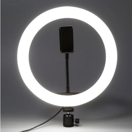 Ring Light 26 Cm Selfie Livestream and Tiktok With 3 colour LED Non Tripod