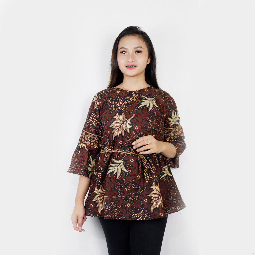 BATIK DIANPUTRI | COUPLE BATIK WANITA BLAZER MONOCHROME MOTIF GARIS SERAGAM BATIK