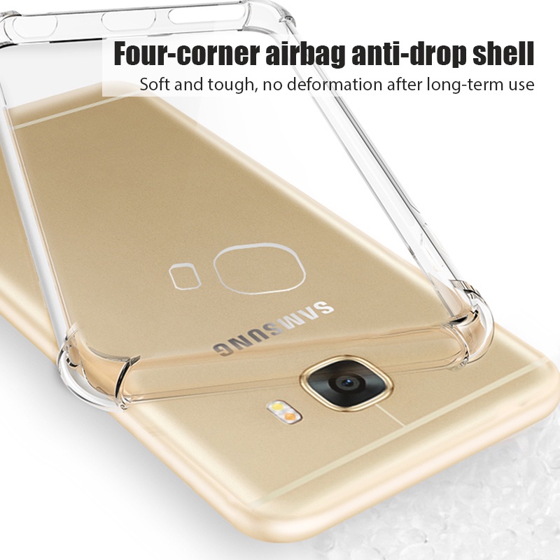 Case Transparan Anti Jatuh Untuk Samsung S20 S21Uitra S8 S9 S10 S20 Plus Note 8 9 10 20