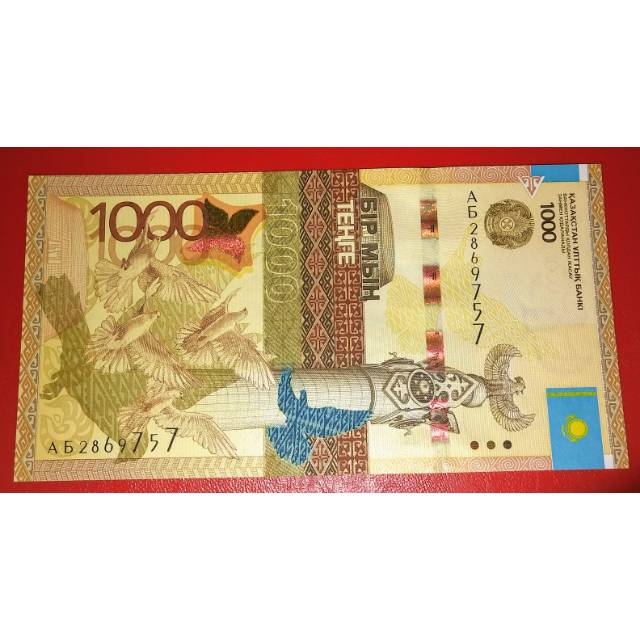 Uang Asing Kertas Kazakhstan 1000 Lama