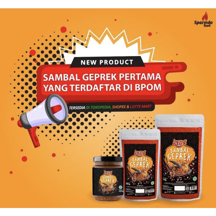 

Sambal-Aneka- Sambal Geprek Red1 1 Kg -Aneka-Sambal.