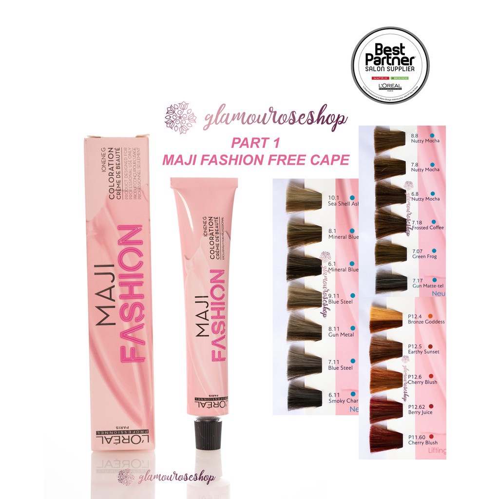 Loreal Maji Fashion Pastel/ L’oreal Maji Fashion 50ml pastel Part1(FREE SARUNG TANGAN KARET) Majirel