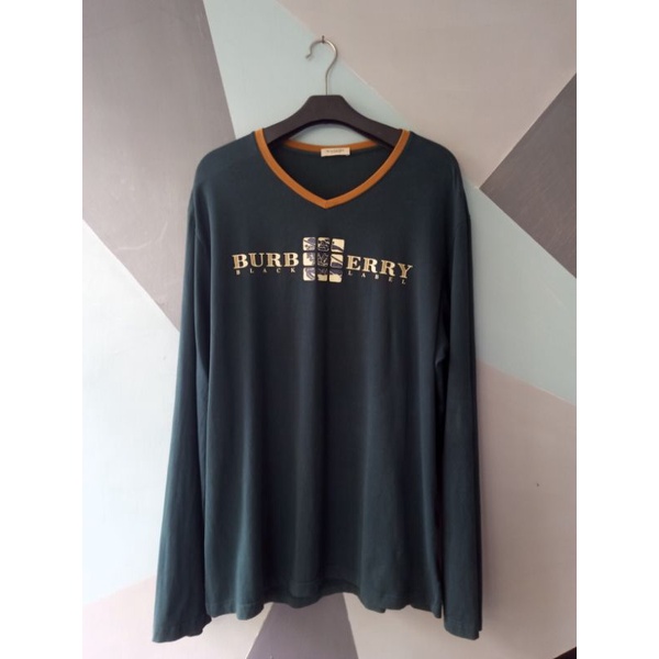 Kaos Lengan Panjang Burberry Second Original