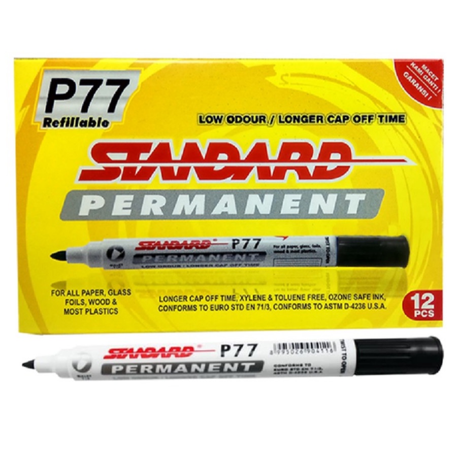 

Spidol Standard P77 Permanent Marker Per Pcs