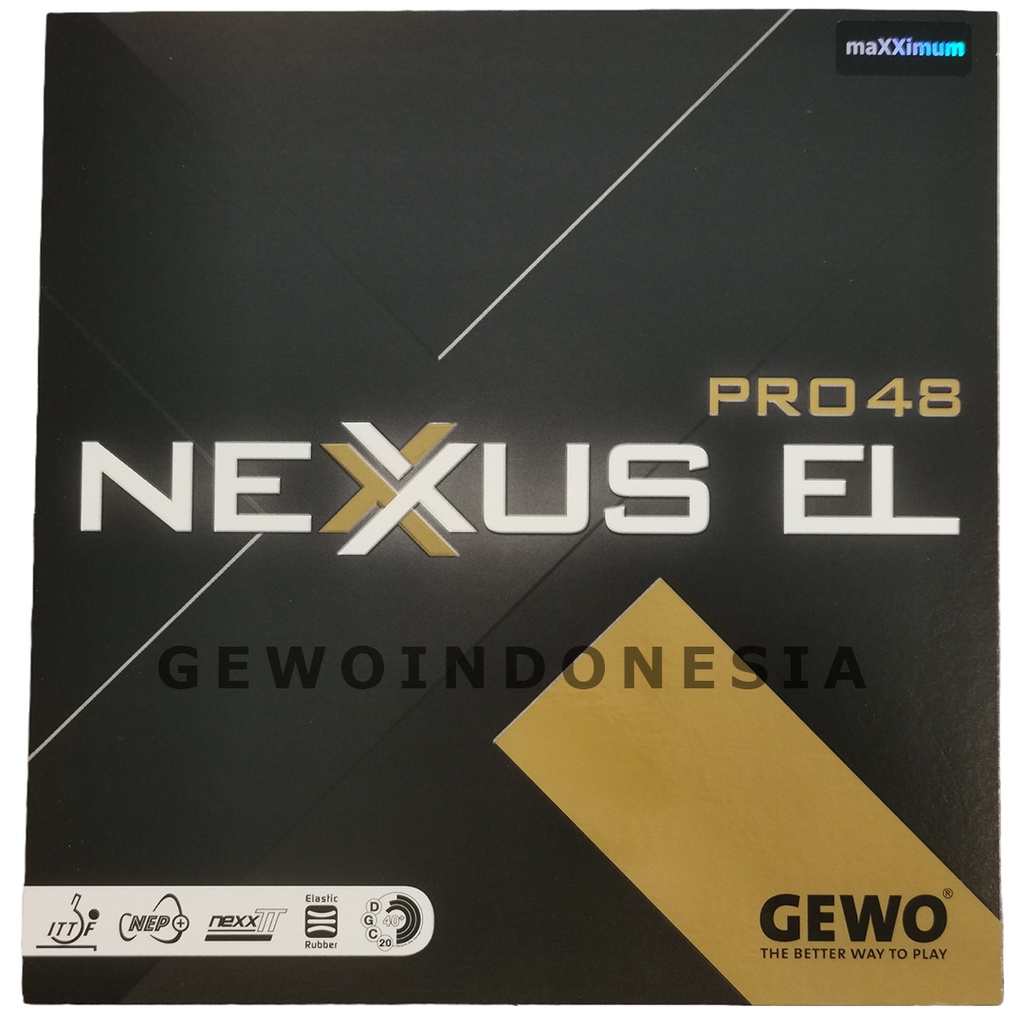 Gewo Nexxus EL Pro 48 - Karet Pingpong Tenis Meja GEWO Nexxus EL Pro48 Made in Germany Rubber
