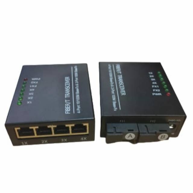 Inotrix 2F4L Media Converter Fiber Optik 2Fo 4Lan 2 Fo 4 Lan