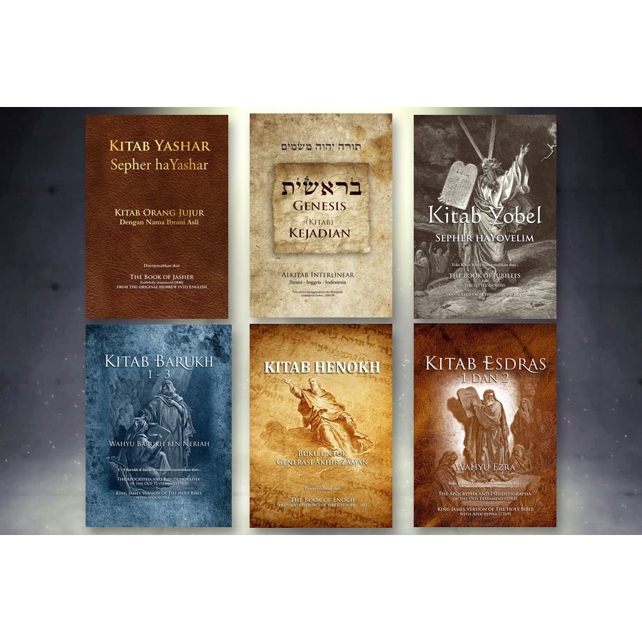 PAKET STUDI LENGKAP: Kitab BERESHIT + Yashar + Yobel dan Kitab Henokh + Esdras 1 & 2 + Barukh 1 - 3