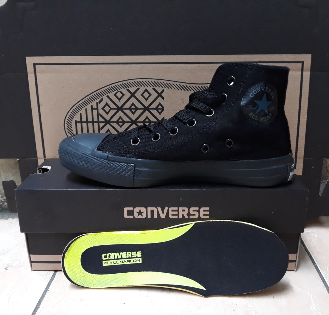 Sepatu All Star Converse Hitam Full Tinggi Murah