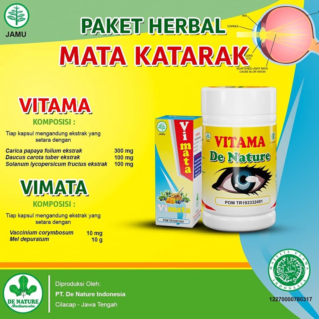 Obat Katarak Mata Herbal Vitama De Nature