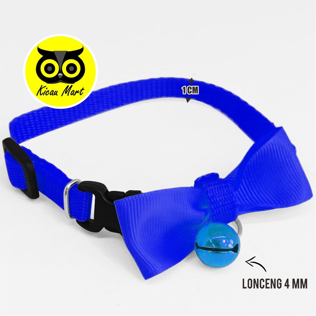 Kalung Kucing Anjing Pita Sempati Lonceng 14 Mm Cat Collar Kerincing Lonceng Ribbon Pet Necklace Buckle Adjustable Kalung Kucing Musang Oter Kelinci Murah