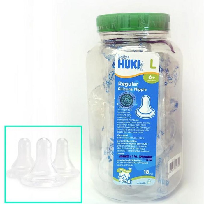 Huki Nipple Dot Silicone Reguler Huki Dot Nipple Silikon Huki Baby Reguler-BELLA SHOP