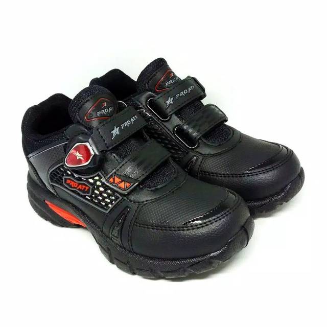 [COD] [MEDAN] Pro ATT Original MAGNETIC 28-37 Sepatu Sekolah Anak Laki-Laki TK SD FREE KAOS KAKI